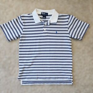 Polo Ralph Lauren Kids Striped Luxury Polo Shirt Size 7